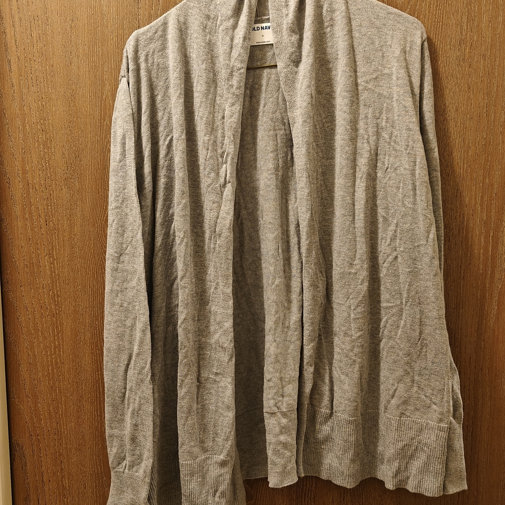 *NWT* Old Navy Gray Open-Front Sweater